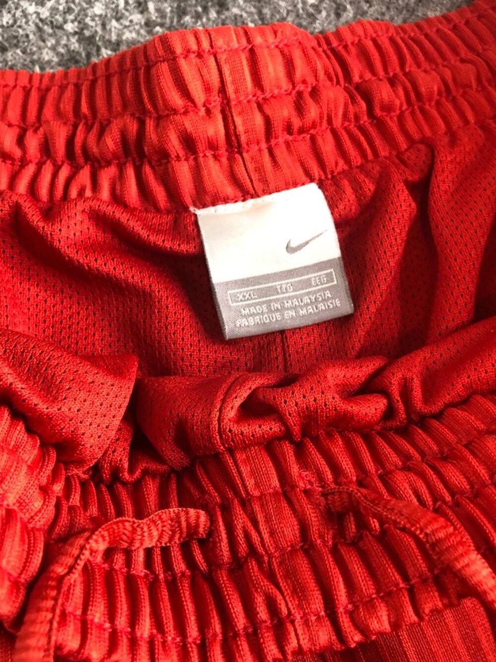 Vintage Nike Shorts Mens XXL Red Black Pockets Dazzle Shiny Basketball Baggy Y2K - Picture 4 of 10
